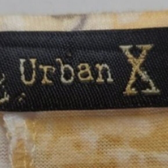 Urban X Boho Angel Wings Burnout Asymmetrical Top Women’s L Yellow Graphic - Picture 6 of 6